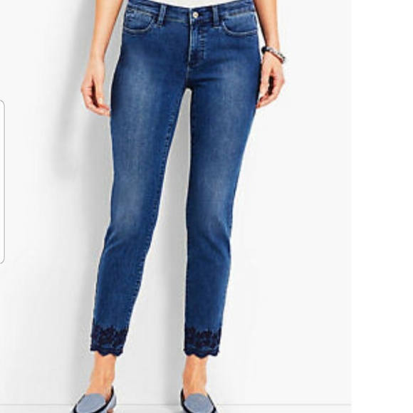 talbots flawless slim ankle jeans